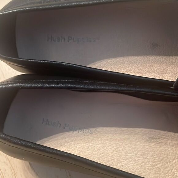 Hush Puppies Bal Harbour Women's Horse Bit Loafers Black Leather size 6W 6 W - Picture 2 of 11